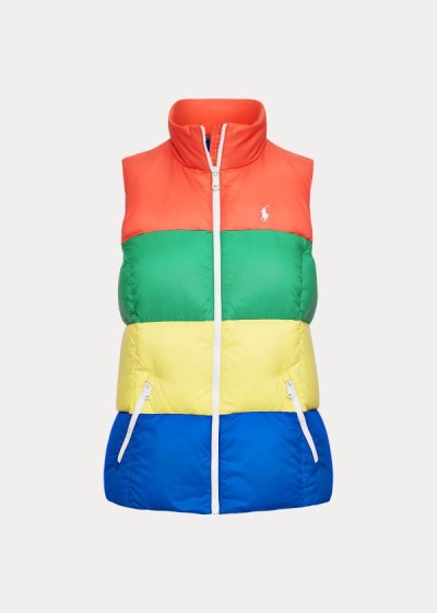 Dámské Vesty Ralph Lauren Color-Blocked Down - 65031-CYDI